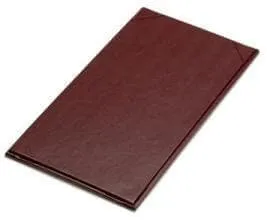 11" x 5 1/2" - Plaza Menu Covers (25 covers/pack) - 1 Panel / 1 View - Black