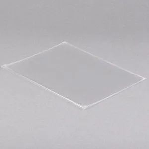 11" x 8 1/2" - Clear Vinyl Menu Covers (25 covers/pack) - 1 Panel / 2 View