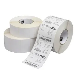 1.5" x 0.5"  Zebra Thermal Transfer Z-Ultimate 3000T White Polyester Label;  3" Core;  9420 Labels/roll;  4 Rolls/carton