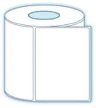 2.25" x 1.25" Floodcoated Direct Thermal Label; 1" Core; 12 Rolls/case; 1135 Labels/roll - Blue