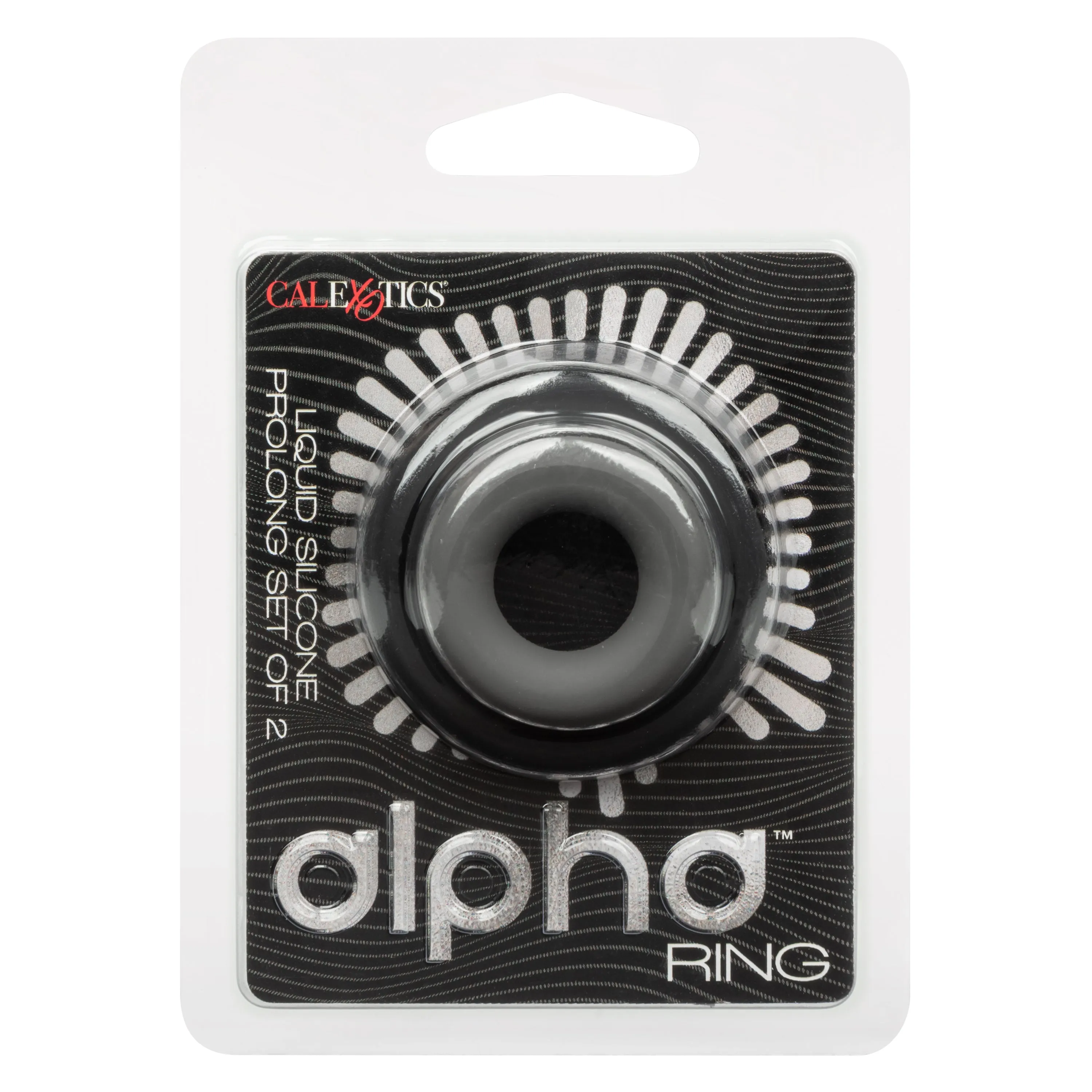 Alpha Liquid Silicone Prolong Set of 2 - Black/Gray