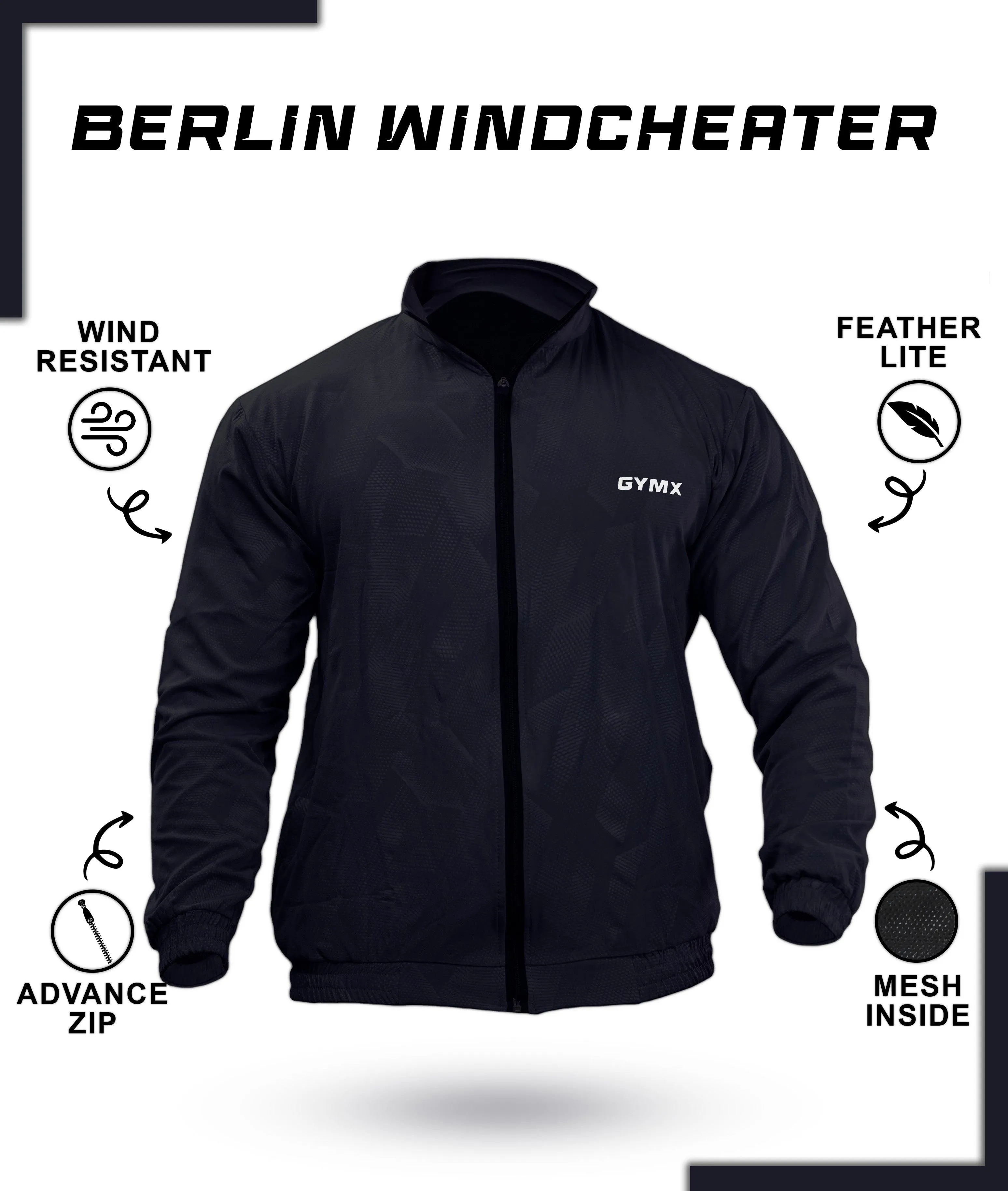 Berlin Camo Windcheater: Blue