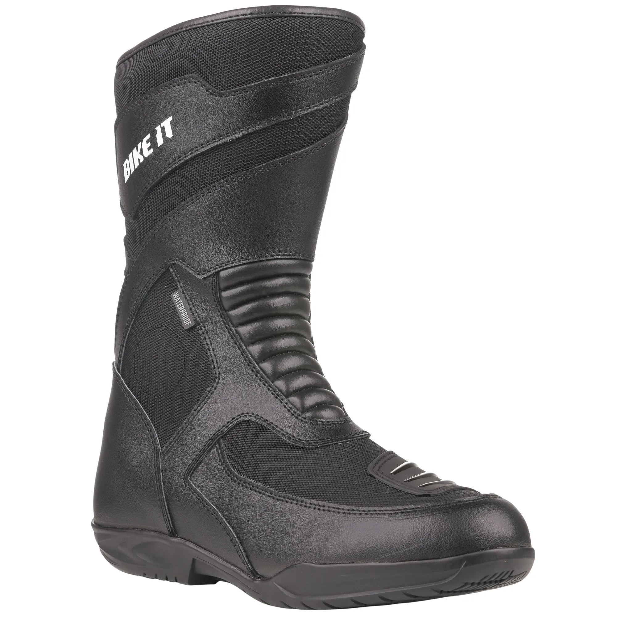 Bikeit Veles CE Waterproof Sports Touring Boots - Black