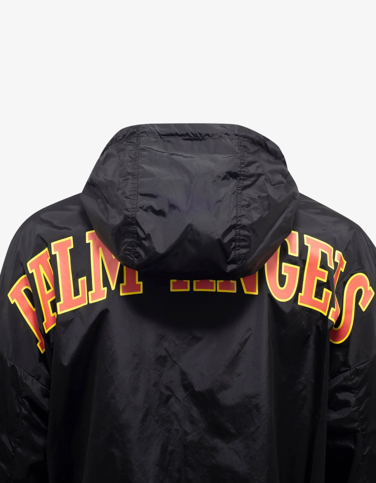 Black New College Logo Print Windbreaker