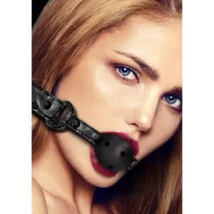 Ventilated Silicone Breathable Ball Gag for Comfortable Play