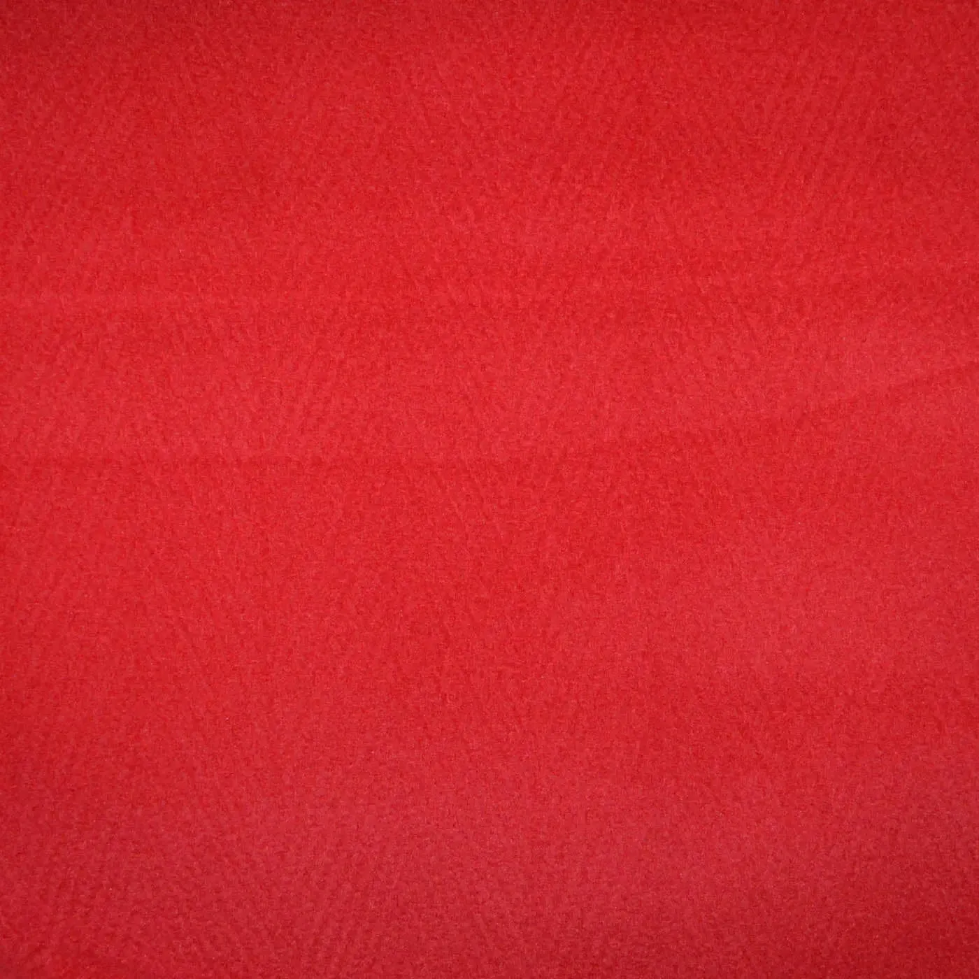 Bright Red Wide Herringbone Wool Blend Heavy Duffle Coating