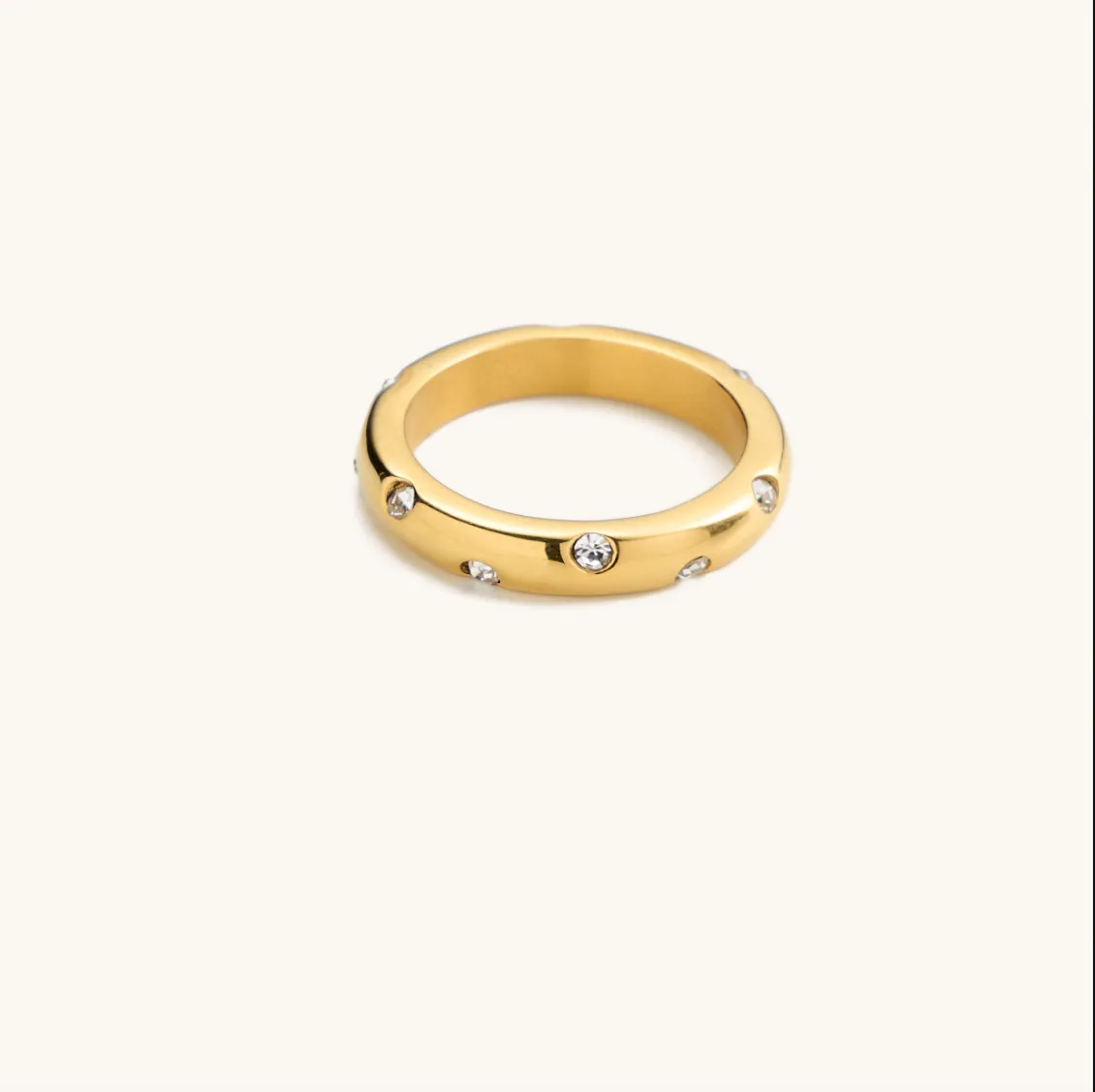 Bubble Pave Crystal Ring