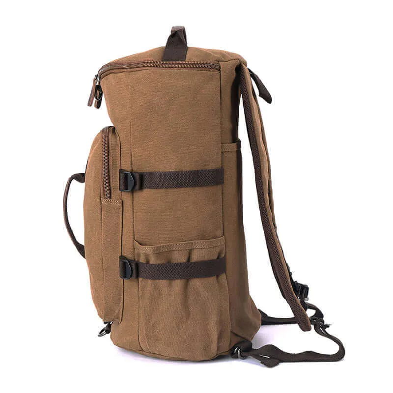 Canvas Travel Backpack | Duffle Bag 34L