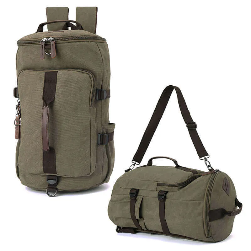 Canvas Travel Backpack | Duffle Bag 34L