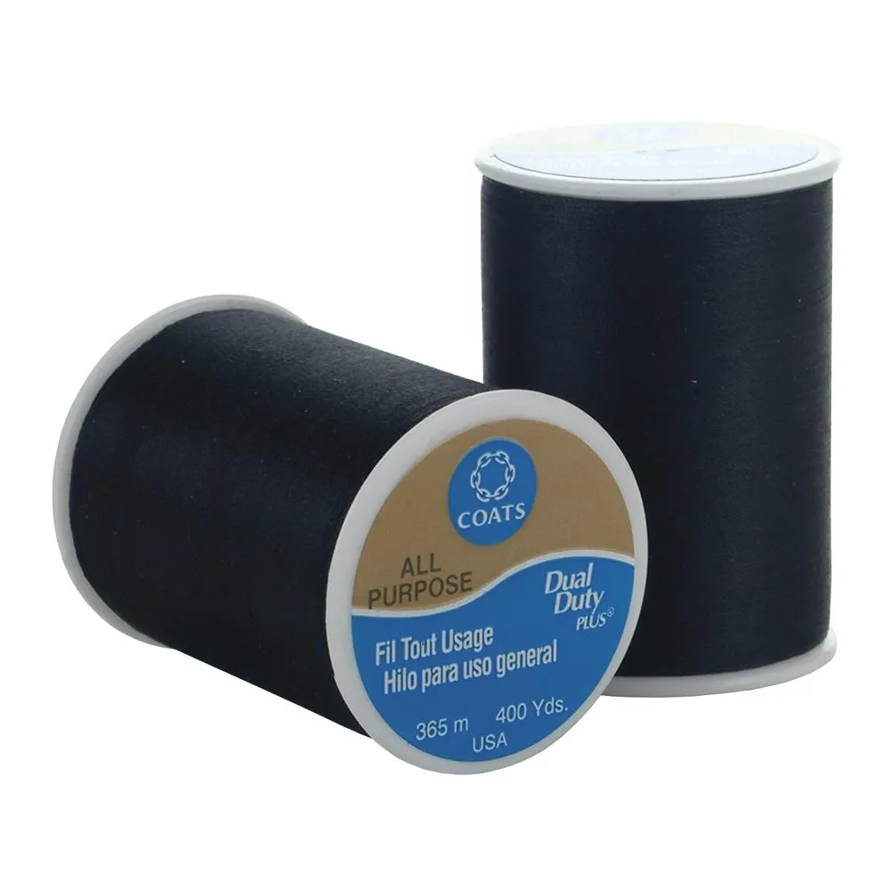 Coats Dual Duty All-Purpose Thread 400yd - Black*