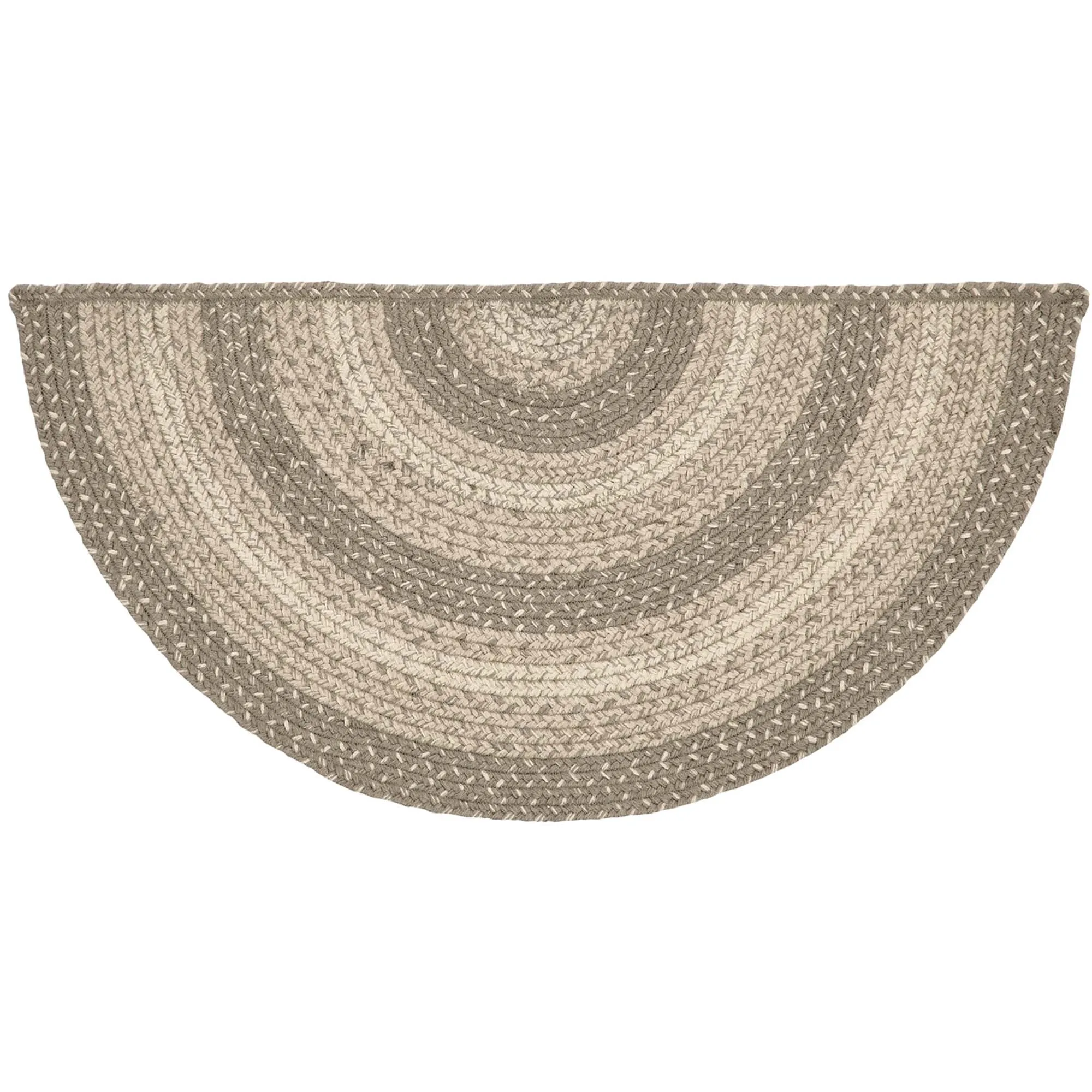 Cobblestone Jute Rug Half Circle 16.5x33