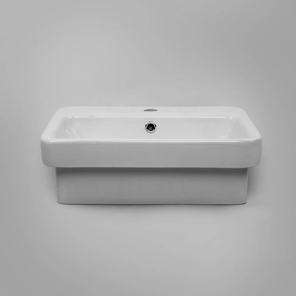 CoCo Half Inset Basin Soft Corners 1 Tap Hole