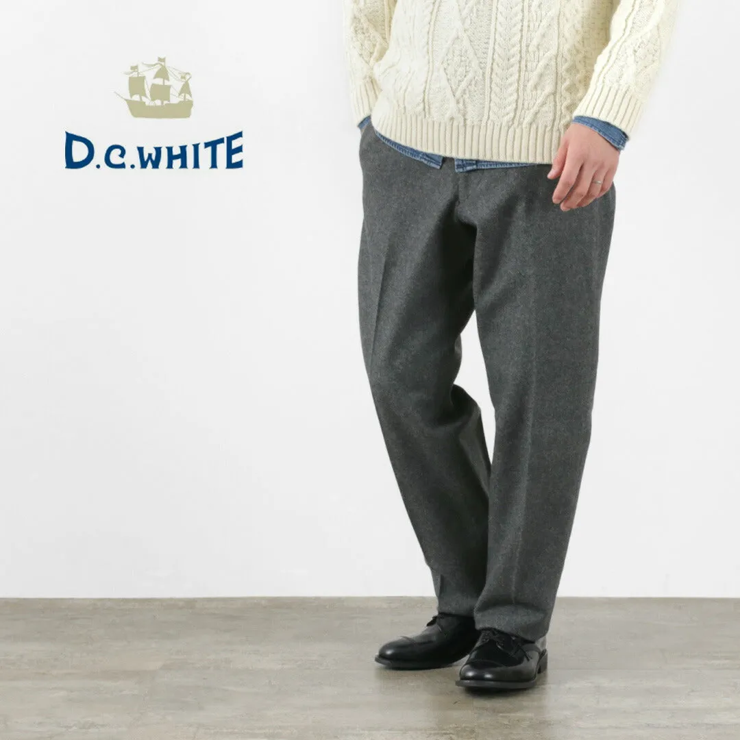 D.C.WHITE / Wool Melton Tapered Trousers