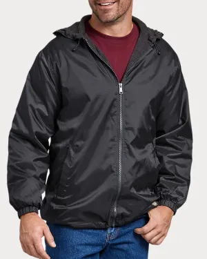 Dickies Men's Fleece Lined Nylon Hooded Jacket