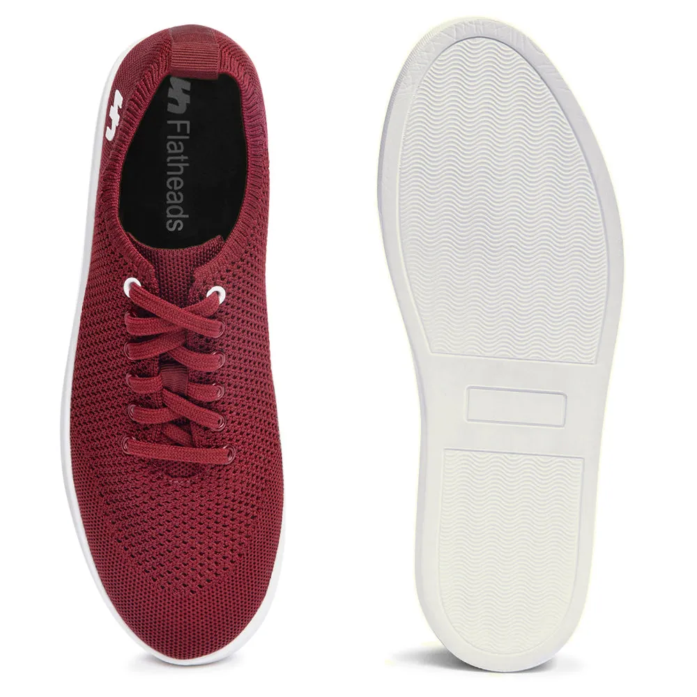 Ellipsis - Breathable Sneakers | Burgundy