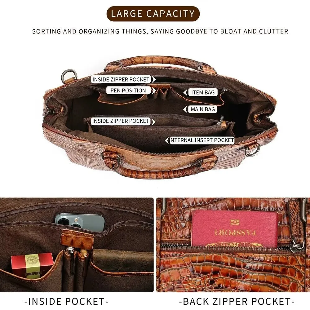 Exotic CrocLeather Travel Duffle