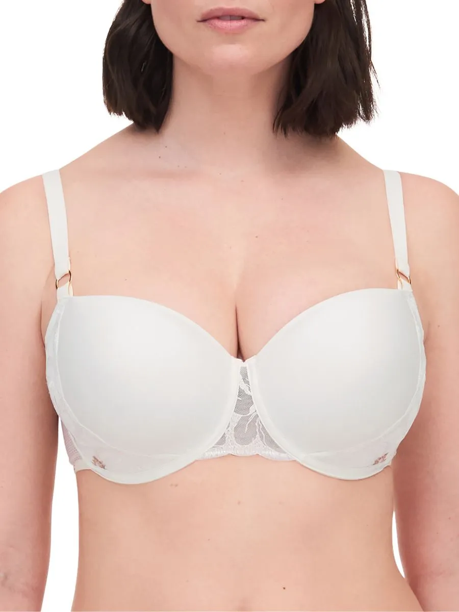 Fleurs Half Cup Memory Bra - Ivory/Gold