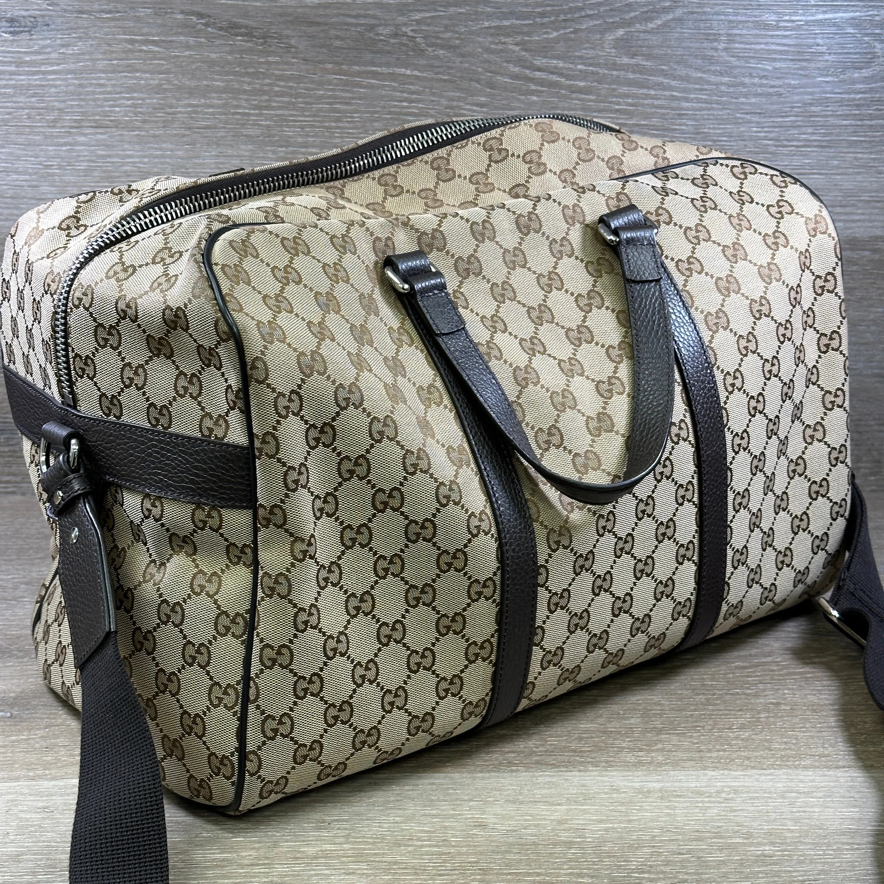 Gucci GG Supreme Canvas Boston Duffle