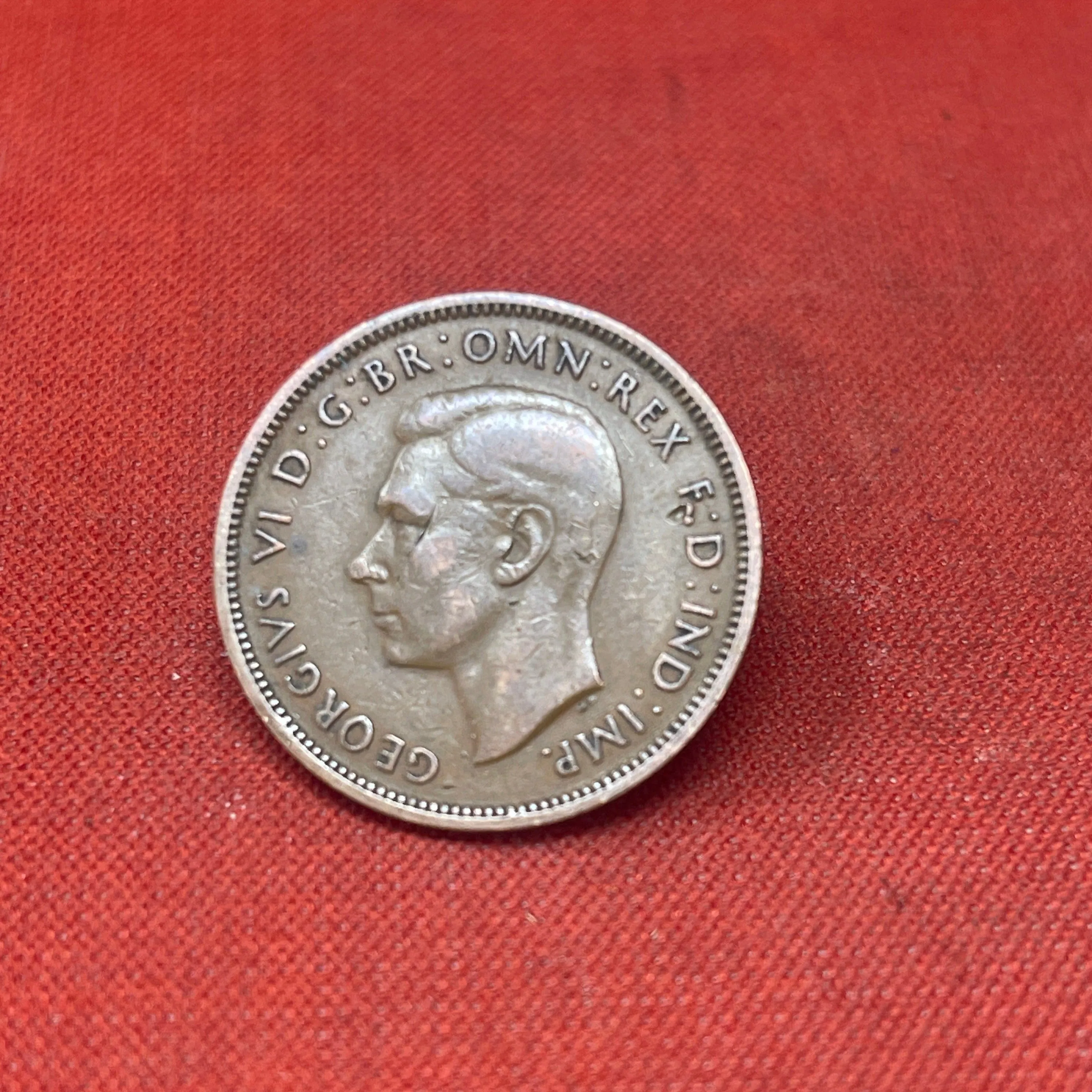 King George VI 1937 Half Penny