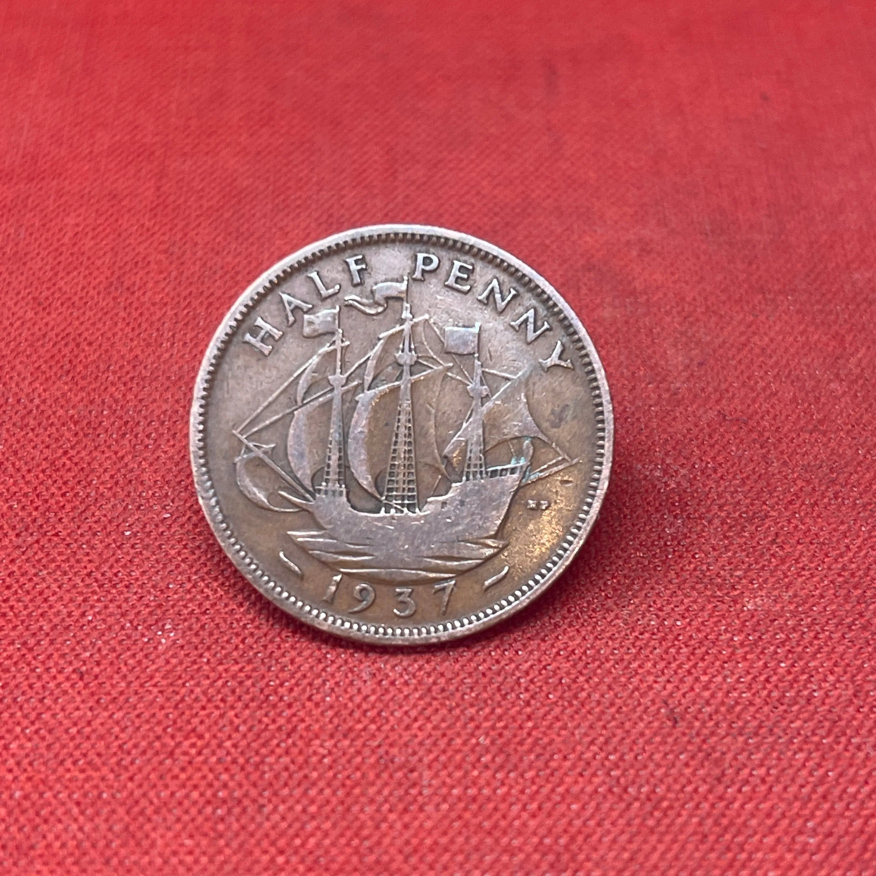 King George VI 1937 Half Penny