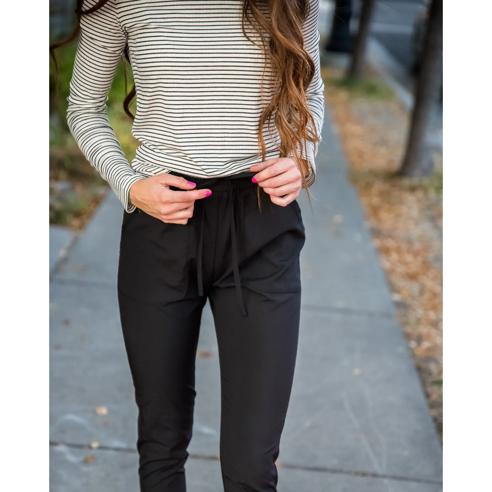 Lightweight Black Joggers