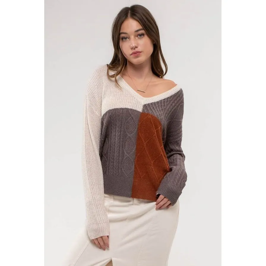 Lightweight Colorblock Knit