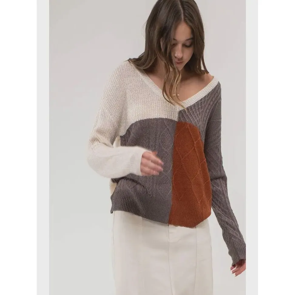 Lightweight Colorblock Knit