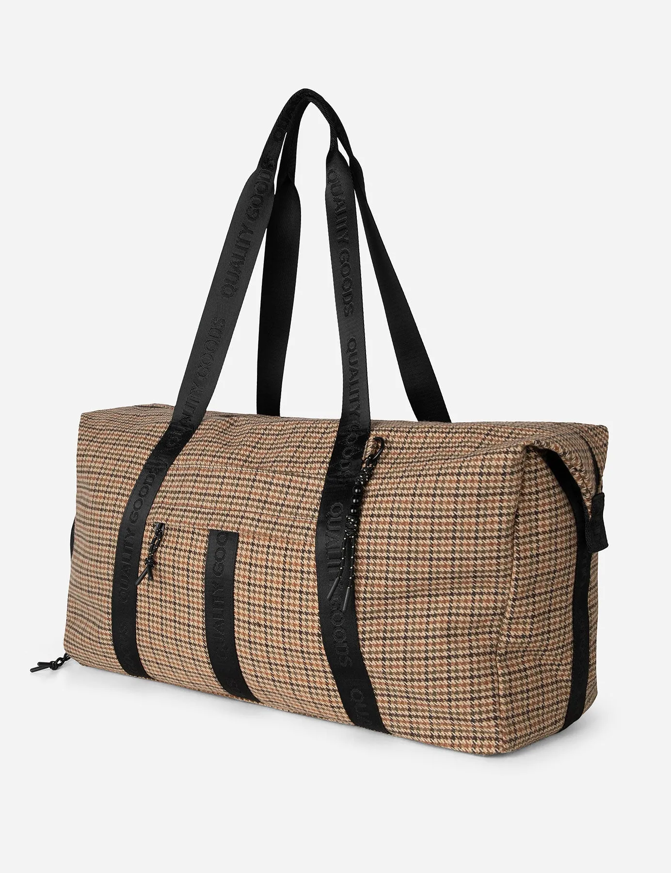 Nelson Duffle - Brown Houndstooth