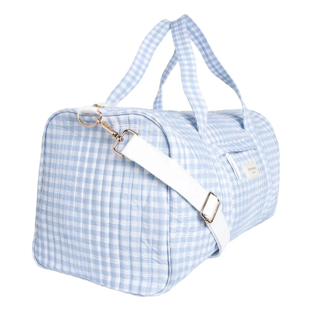 Oasis Blue Gingham Weekender Bag