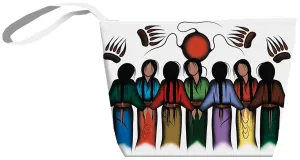 "Community Strength" Small Zippered Tote artwork by Native Artist, Simone McLeod