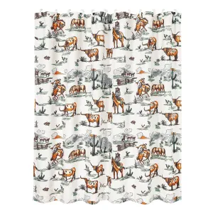 Ranch Life Shower Curtain - Duffle Bag Colorway