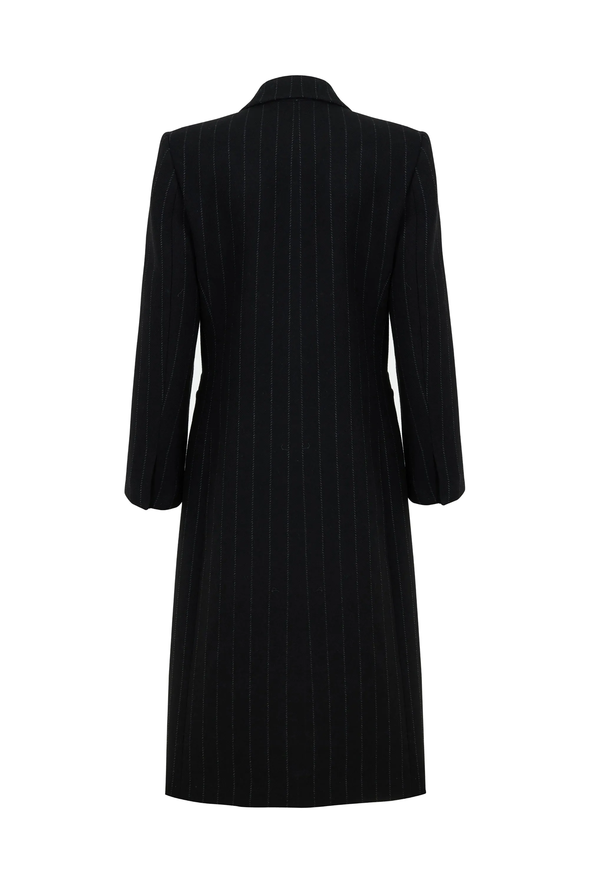 Shoulder Pad Wool Blend Coat