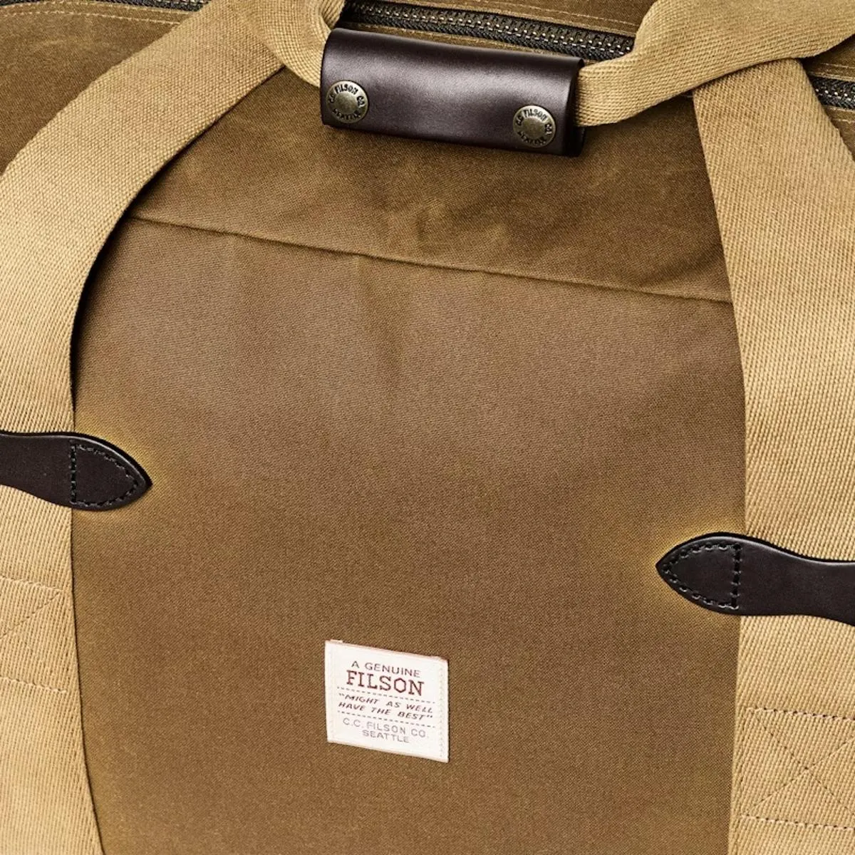 Tin Cloth Medium Duffle Dark Tan