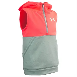 Under Armour Girl's Solid 1/4 Zip Fleece Hooded Vest