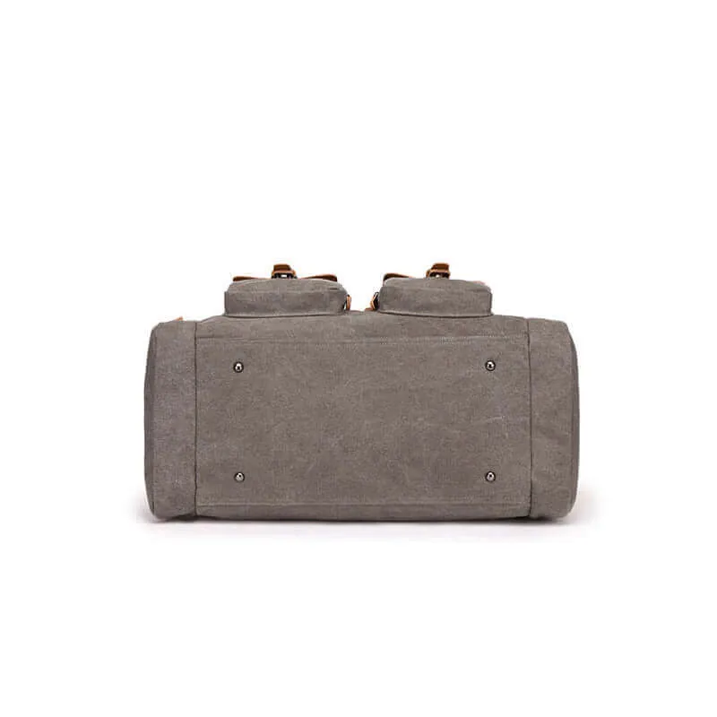 Vintage Style Canvas Duffle Bag 32L