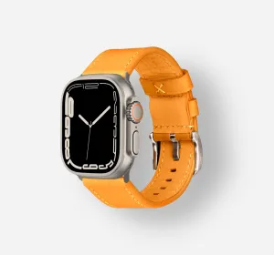 Waterproof Leather Band | Orange Pop