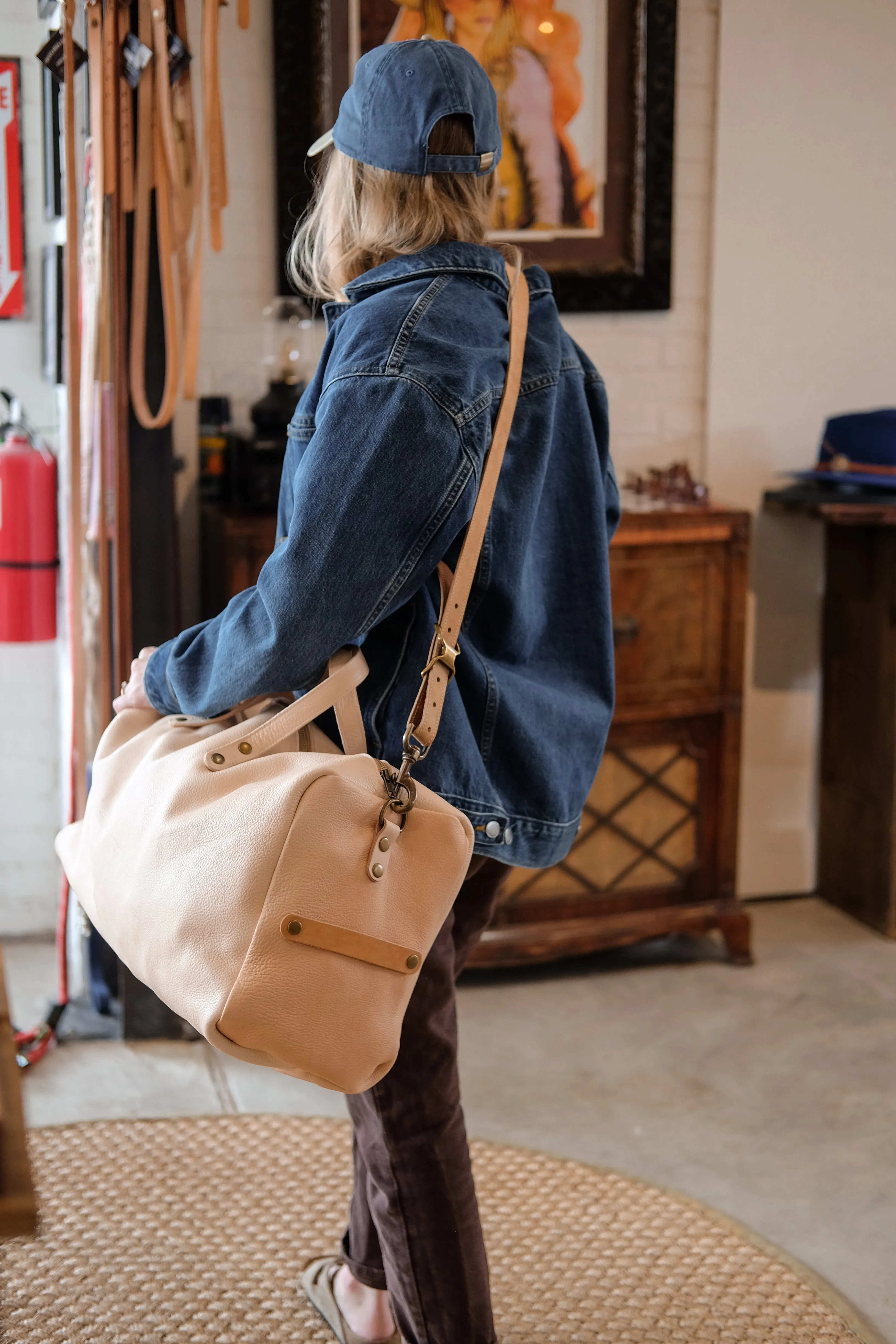 Weekend Warrior Leather Duffle Bag