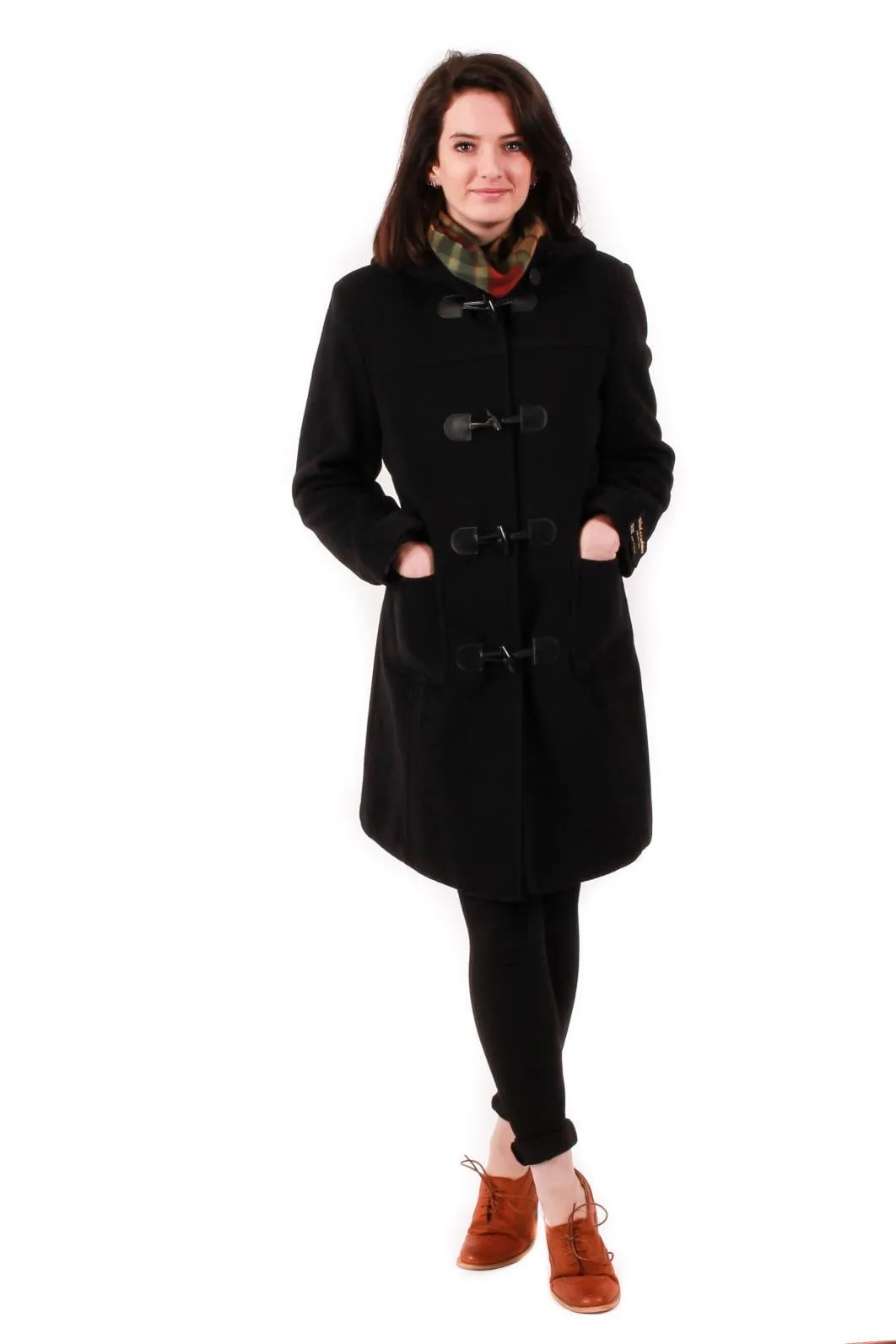 Women's Duffle Coat in Black